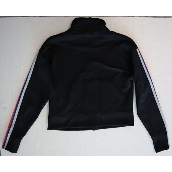Nike 908762-010 Women's Sz S Black Light Pumice Full Zip Cropped Track Jacket - Picture 7 of 8